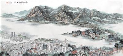 (9/9)滇池揽胜图(中国画) 杨恩泉